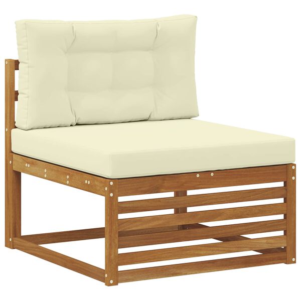 vidaXL V&auml;li diivanikomplekt padjaga 6 pcs Looduslik ja kreem