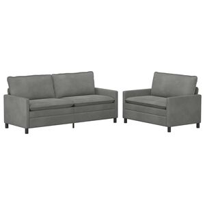 vidaXL Diivanikomplekt 2 pcs Tumehall Samet