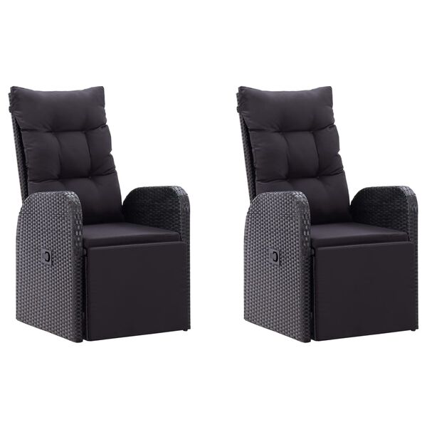 vidaXL 5-osaline aiam&ouml;&ouml;bli s&ouml;&ouml;gikomplekt, must