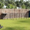 vidaXL koeraaedik, must, 8,47 m&sup2;, teras