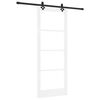 vidaXL Libisev uks ORKDAL Valge ja must 83 x 211 cm