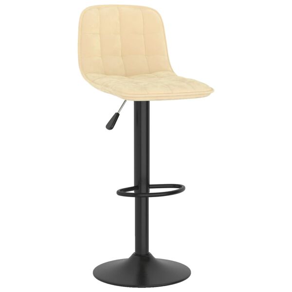 vidaXL baaripukid 2 tk, kreemjas, samet