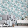 DUTCH WALLCOVERINGS tapeet, monstera lehed, sinine