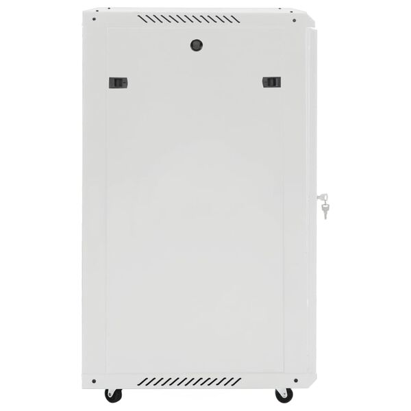 vidaXL 18U serverikapp, 19" IP20, hall, 60 x 60 x 100 cm