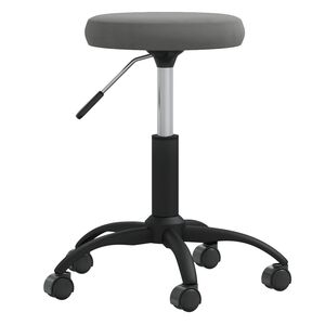 vidaXL p&ouml;&ouml;ratav kontoritool, tumehall, samet
