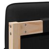 vidaXL Polsterdatud voodiots peaga Pruun ja must 200 cm Tahke m&auml;nd