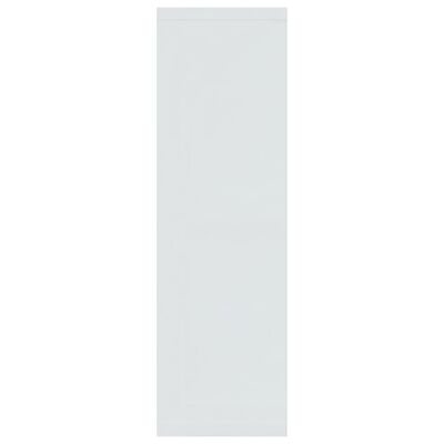 vidaXL seinariiul, kõrgläikega valge, 85x16x52,5 cm, tehispuit