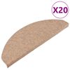 vidaXL iseliimuvad trepivaibad 20 tk, beež, 65 x 22,5 x 3,5 cm