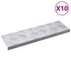 vidaXL Astme katte 10 pcs H&otilde;bedane 60 x 18 x 2,5 cm Alumiinium
