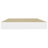 vidaXL seinariiulid, 4 tk, tamm ja valge, 50 x 23 x 3,8 cm MDF