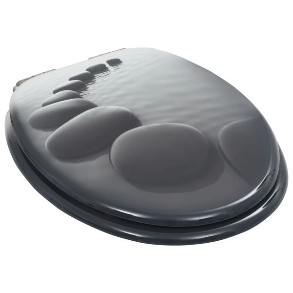 vidaXL vaikselt sulguvate kaantega prill-lauad, 2 tk, MDF, kivid