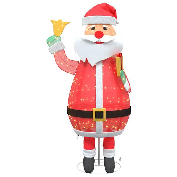 vidaXL Jõuluvana koos 200 LED-iga Soe valge 100 x 180 cm kangas