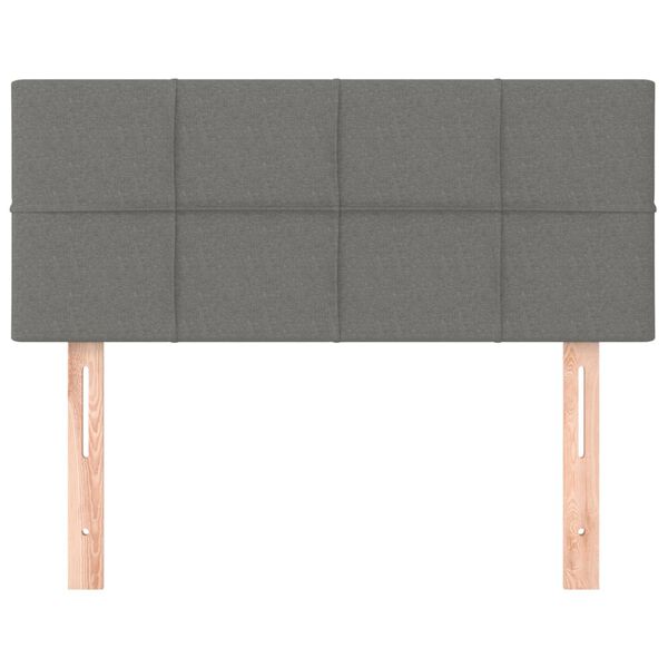 vidaXL voodiraam peats, tumehall, 80x5x78/88 cm, kangas