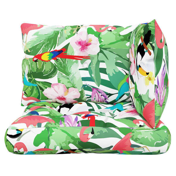 vidaXL euroalustest diivani istmepadjad 3 tk, mitmev&auml;rviline, kangas