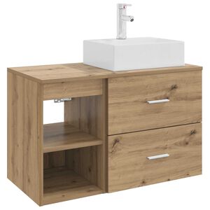 vidaXL Vannitoa m&ouml;&ouml;bleset 2 pcs Artisan tamm Tehispuit