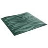 vidaXL Seinapaneelid 12 pcs Kivi Roheline 50 x 50 cm XPS Vaht
