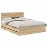 vidaXL Voodi raam sahtliga peaga Sonoma tamm 150 x 200 cm Inseneripuit
