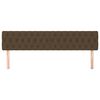 vidaXL voodipeatsid 2 tk, tumepruun, 100x7x78/88 cm, kangas