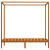 vidaXL baldahhiinvoodi raam, meepruun, männipuit, 100 x 200 cm