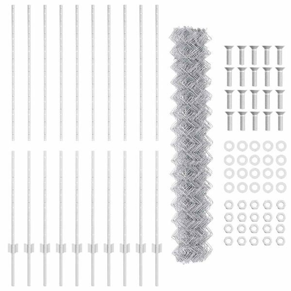 vidaXL Aed koos postiga H&otilde;bedane 1,6 x 10 m Teras