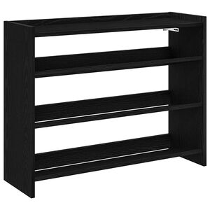 vidaXL kingariiul, must, 80 x 25 x 62 cm, tehispuit
