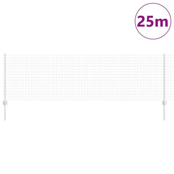 vidaXL Aed koos postiga H&otilde;bedane 0,8 x 25 m Teras