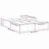 vidaXL Voodi hoiukohaga raam Sonoma tamm 140 x 200 cm Tehispuit