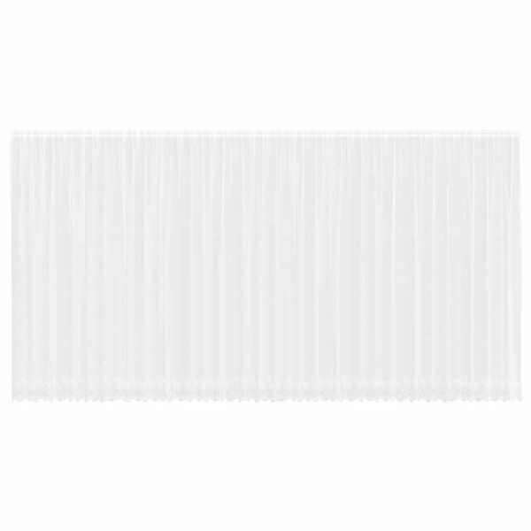 vidaXL Lina Kardin kardinatega Lilled Valge 280 x 900 cm Pol&uuml;ester