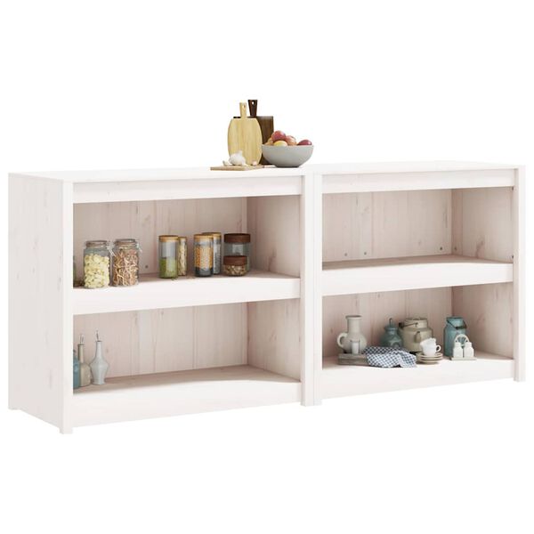 vidaXL &otilde;ue k&ouml;&ouml;gikapid MEPPEL 2 tk, valge, m&auml;nnipuit