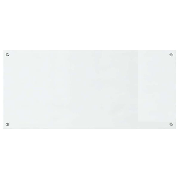 vidaXL Kögi Splashback 2 pcs Läbipaistev 110 x 50 cm karastatud klaas
