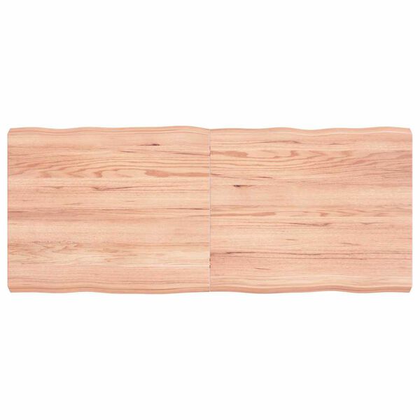 vidaXL lauaplaat, helepruun, 120 x 50 x (2-6) cm, töödeldud täispuit