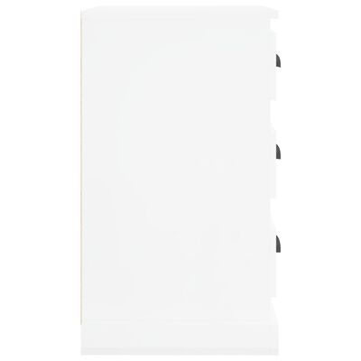vidaXL öökapp, kõrgläikega valge, 39x39x67 cm, tehispuit