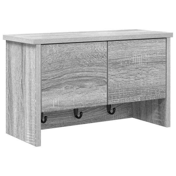 vidaXL Seinale kinnitatav riidepuu uksega Hall Sonoma 50 x 20 x 30 cm