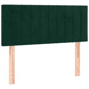 vidaXL voodiraam peats, tumeroheline, 90x5x78/88 cm, samet