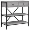 vidaXL konsoollaud, hall Sonoma tamm, 75x34,5x75 cm, tehispuit