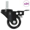 vidaXL p&ouml;&ouml;ratavad piduritega m&ouml;&ouml;blirattad 24 tk, 50 mm