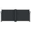 vidaXL lahtit&otilde;mmatav k&uuml;lgsein, must, 100 x 600 cm
