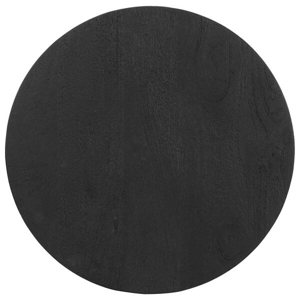 vidaXL Külglaud Must Ø50x40 cm Täispuidust Mango