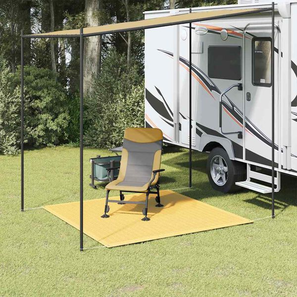 vidaXL telgimatt, beež, 250 x 250 cm, HDPE