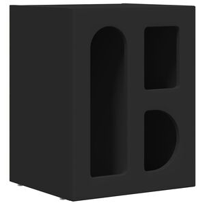vidaXL &Ouml;&ouml;kapp Must 40 x 35 x 50 cm Tehispuit