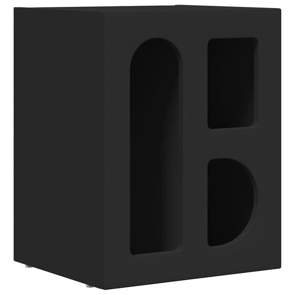 vidaXL &Ouml;&ouml;kapp Must 40 x 35 x 50 cm Tehispuit