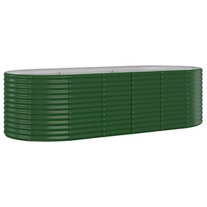 vidaXL aia taimelava, galvaniseeritud teras, 249x100x68 cm, roheline