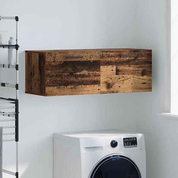 vidaXL Seinekapp Vana puit 100 x 36.5 x 35 cm Tehispuit