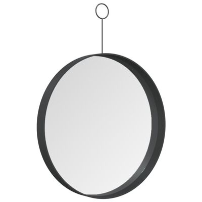 vidaXL konksuga ripp-peegel, must, 30 cm