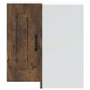 vidaXL Köögiseina nurgakapp, Kalmar, suitsutatud tamm, tehispuit