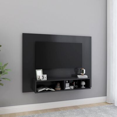 vidaXL TV-seinakapp, hall, 120 x 23,5 x 90 cm, puitlaastplaat