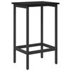 vidaXL Baaritool Must tamm 40 x 32 x 64 cm Tehispuit