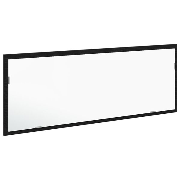 vidaXL LED vannitoa peegel peegliga Must tamm 100 x 8,5 x 37 cm Klaas