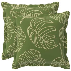 vidaXL Diivanipadi 2 tk HOUTEN Lehe Kujundus 30 x 30 cm Pol&uuml;ester