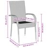 vidaXL Aia s&ouml;&ouml;gilaudade komplekt 7 pcs Hall Pulberv&auml;rvitud teras
